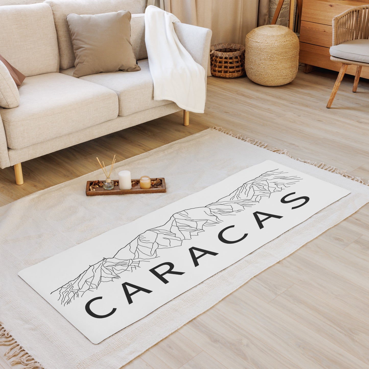 Yoga mat Caracas White