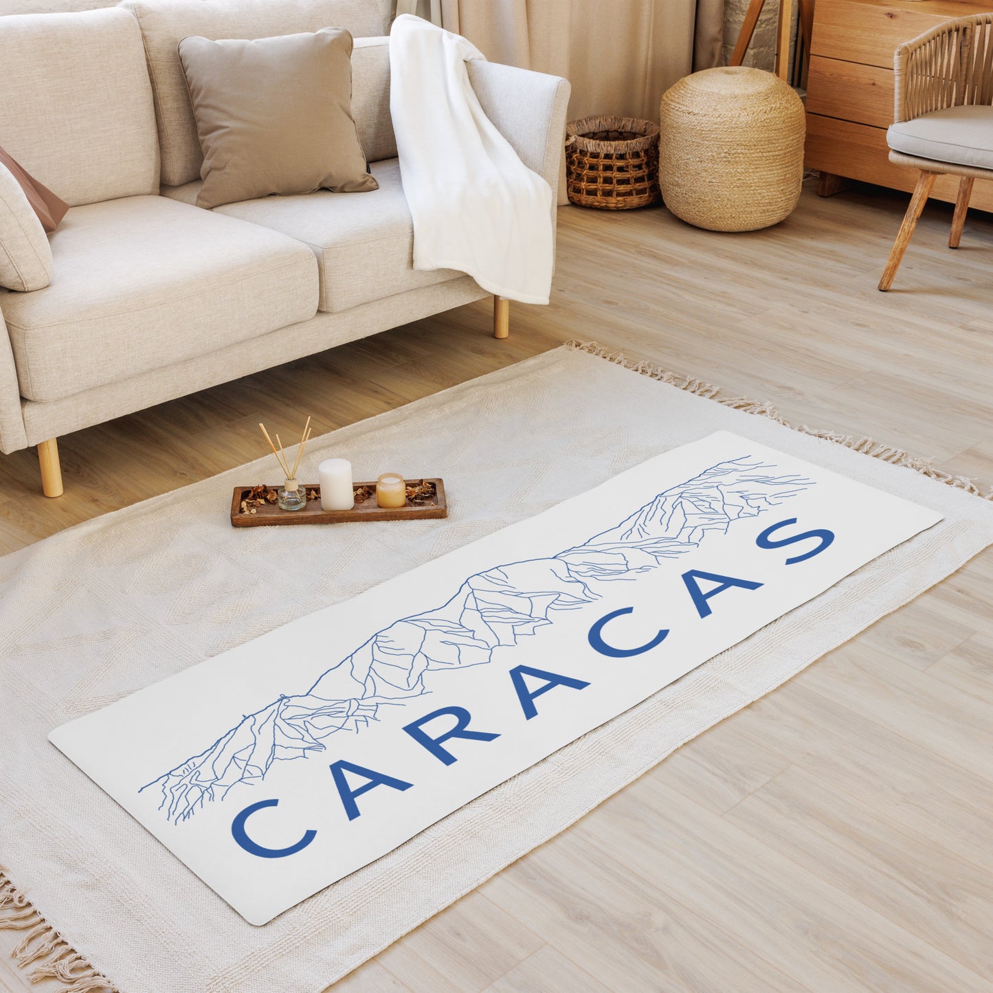 Yoga mat Caracas Blue