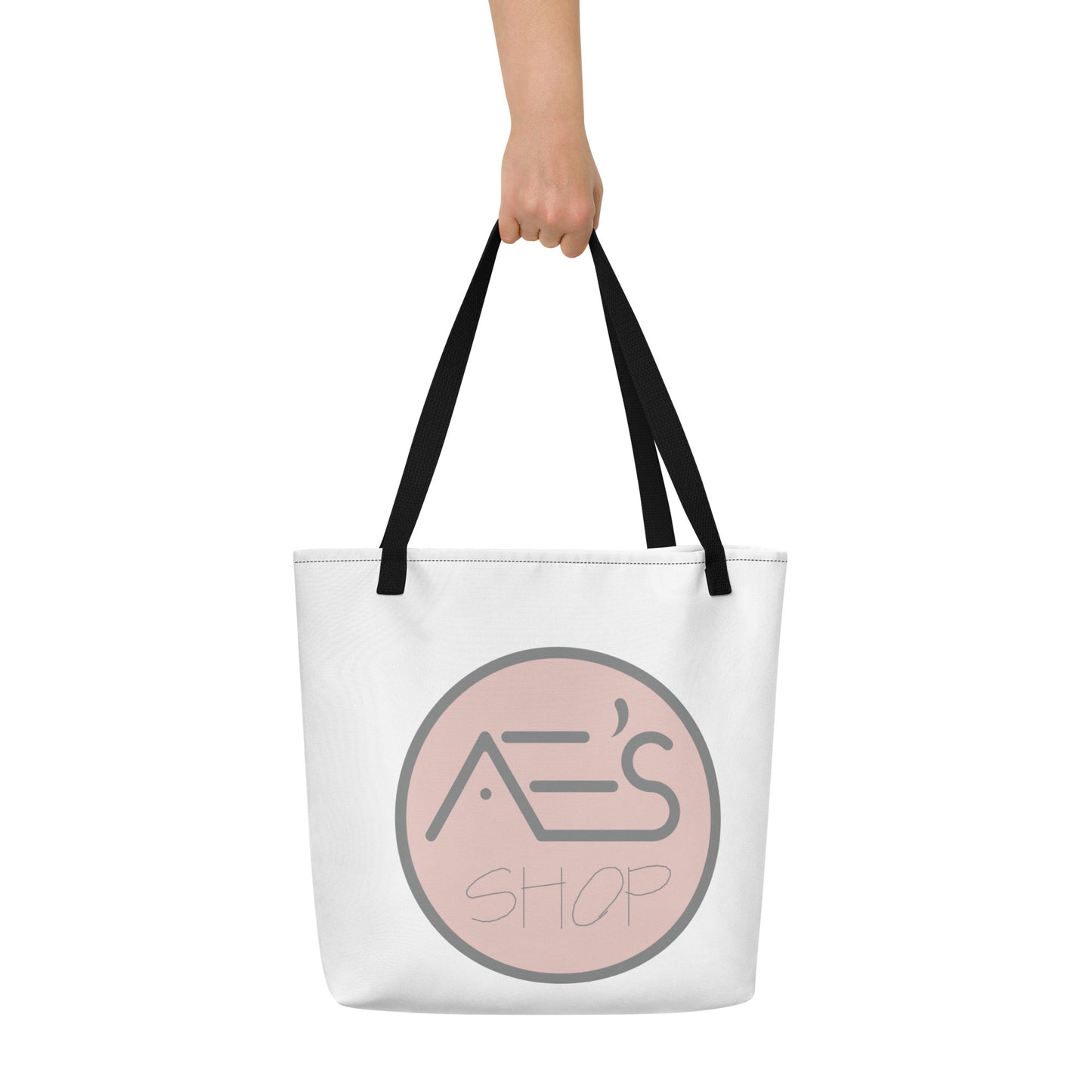 ALE'S SHOP All-Over Print Large Tote Bag
