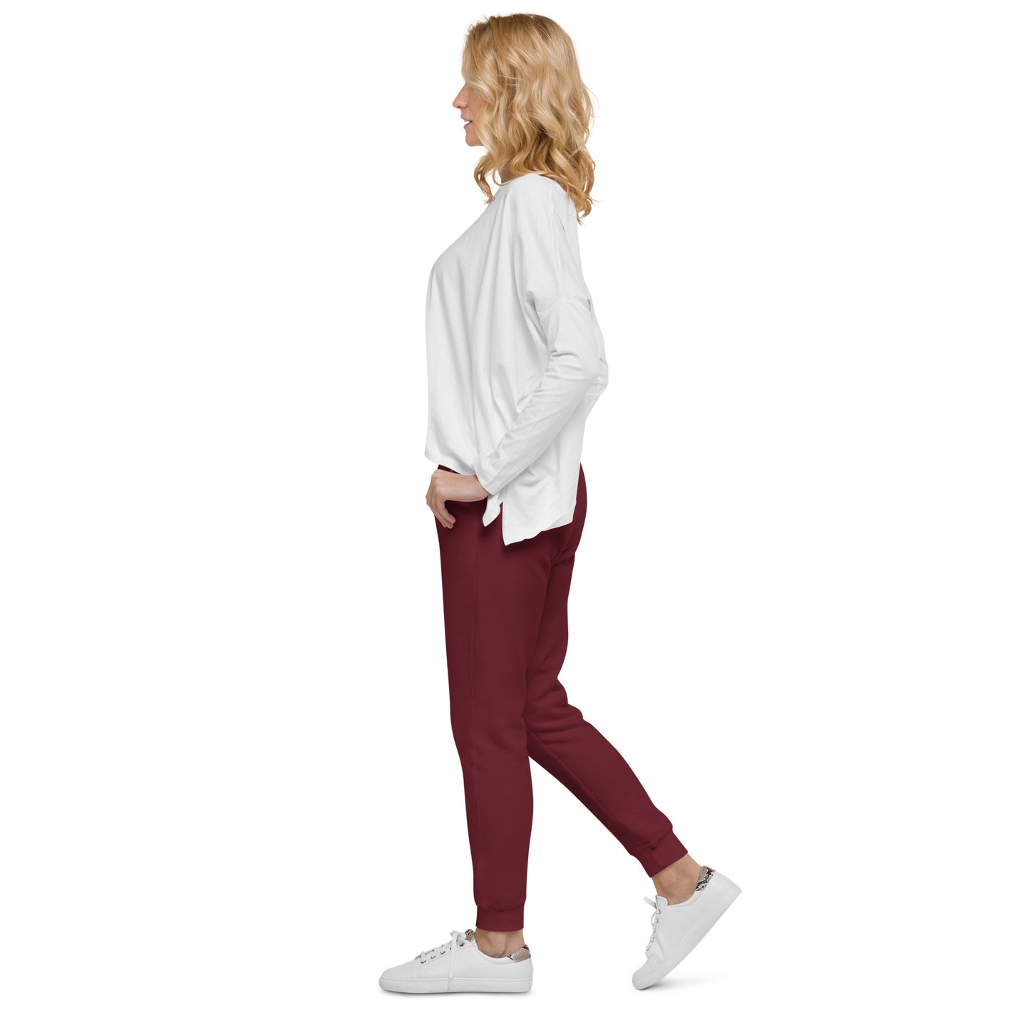 Take it Slow White Unisex fleece sweatpants