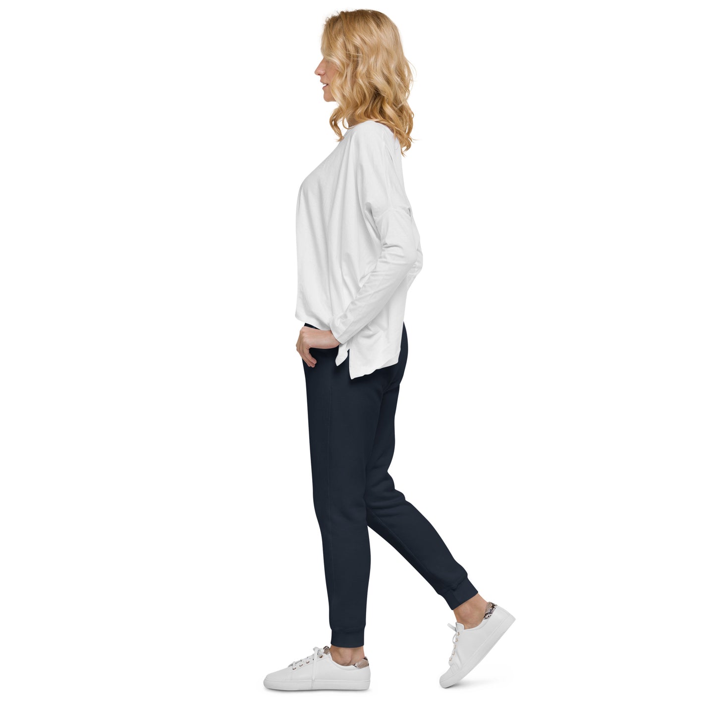 Take it Slow White Unisex fleece sweatpants