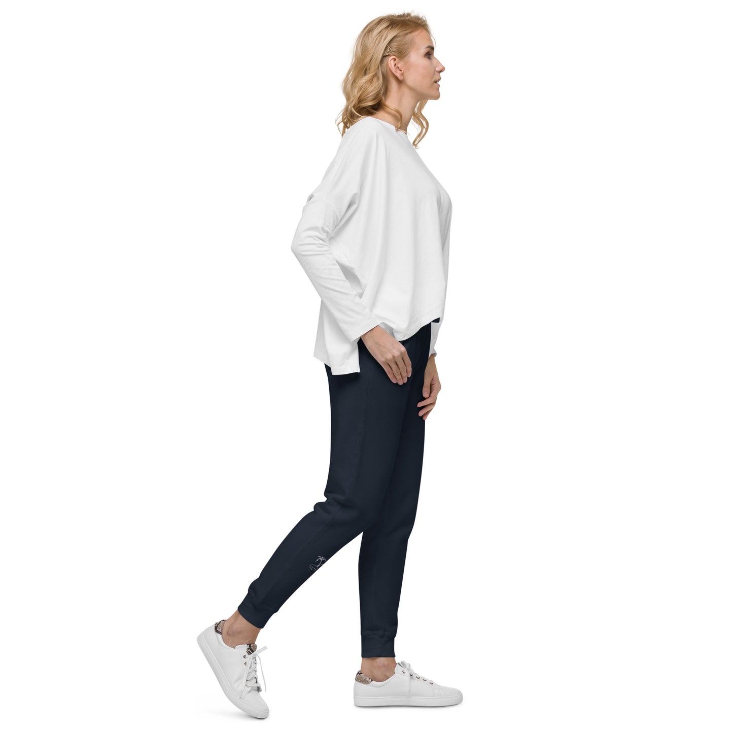 Take it Slow White Unisex fleece sweatpants