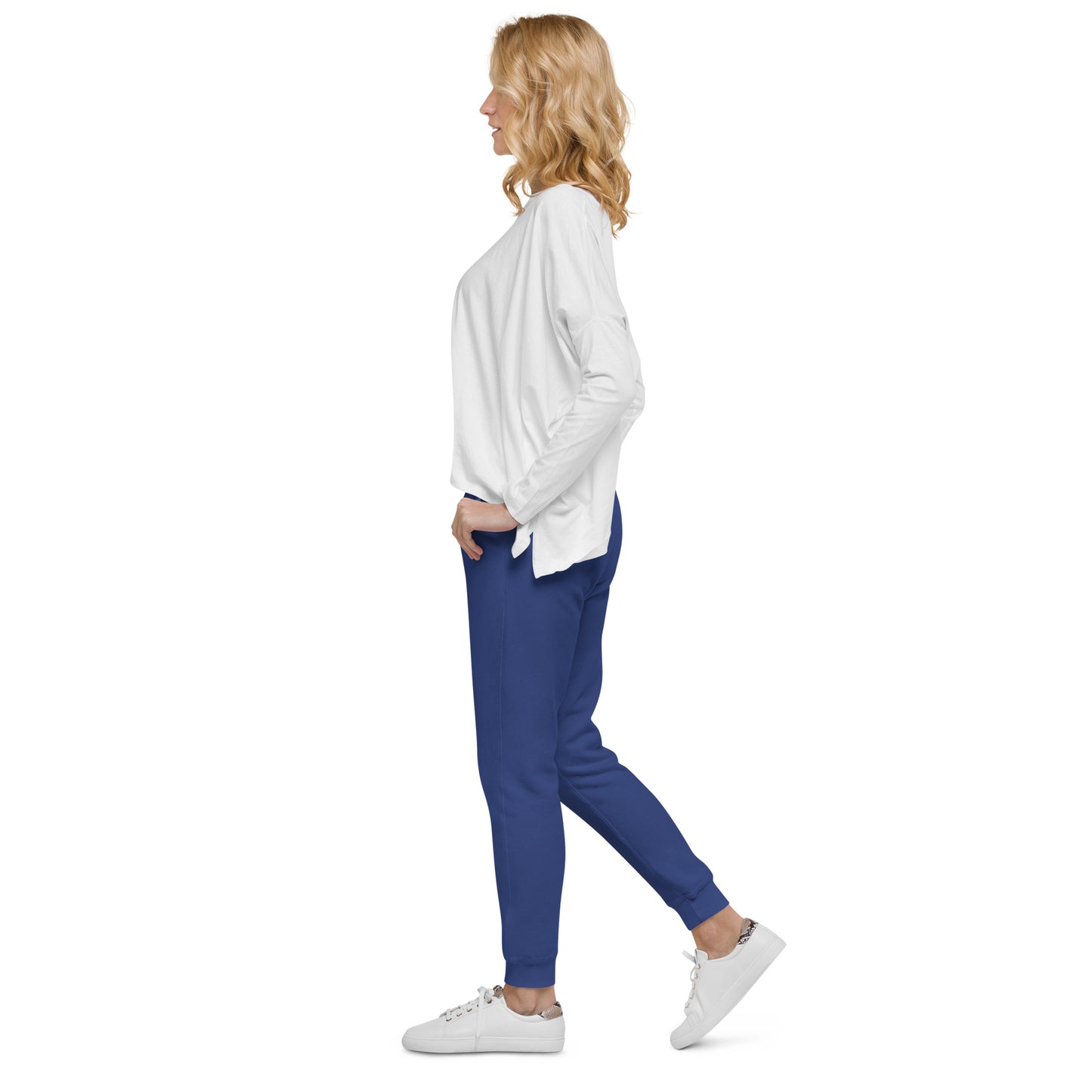 Take it Slow White Unisex fleece sweatpants