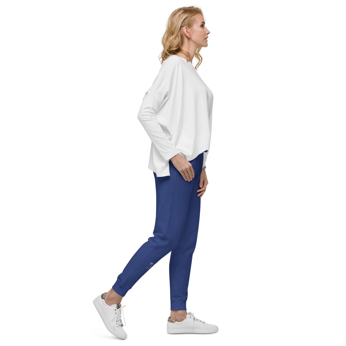 Take it Slow White Unisex fleece sweatpants