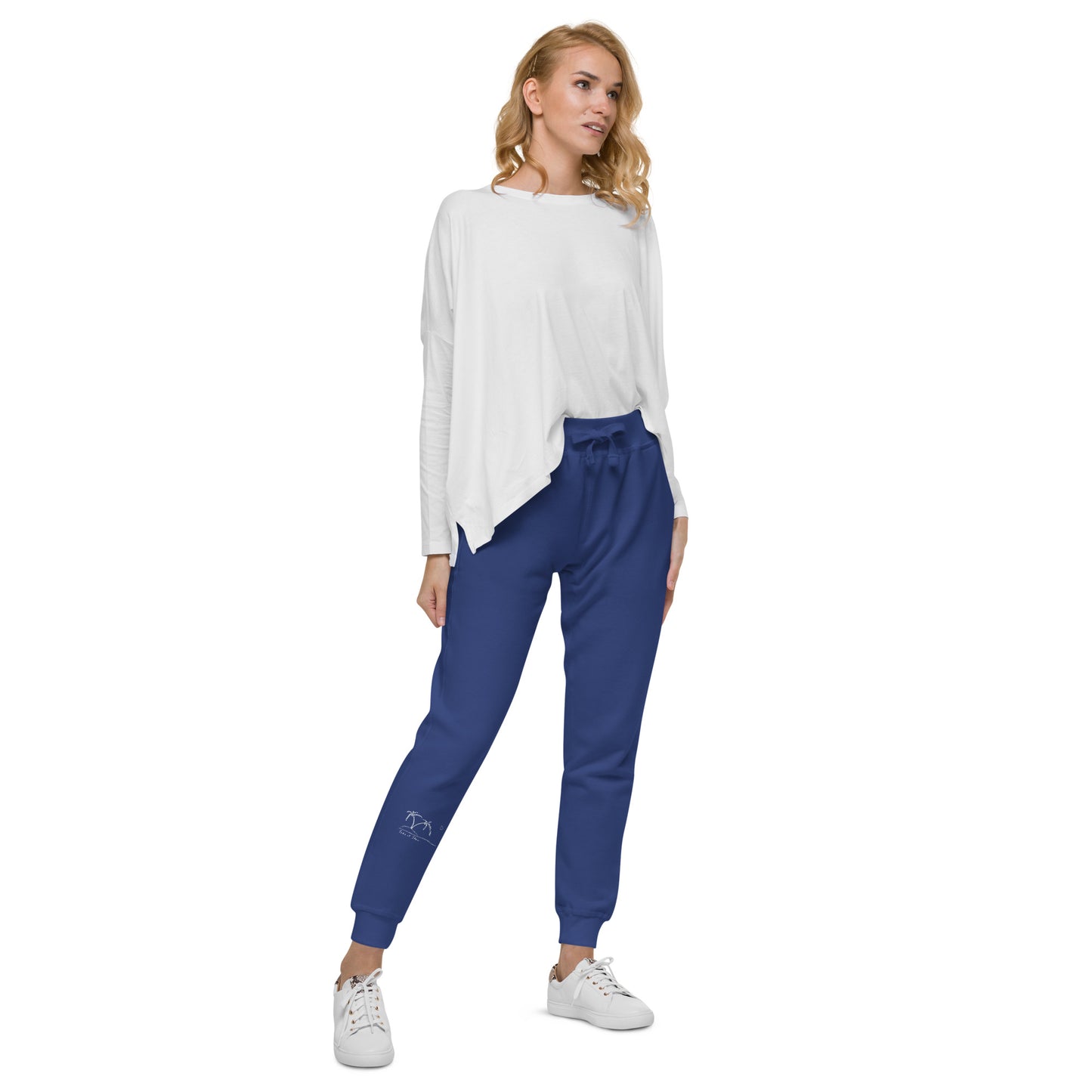 Take it Slow White Unisex fleece sweatpants