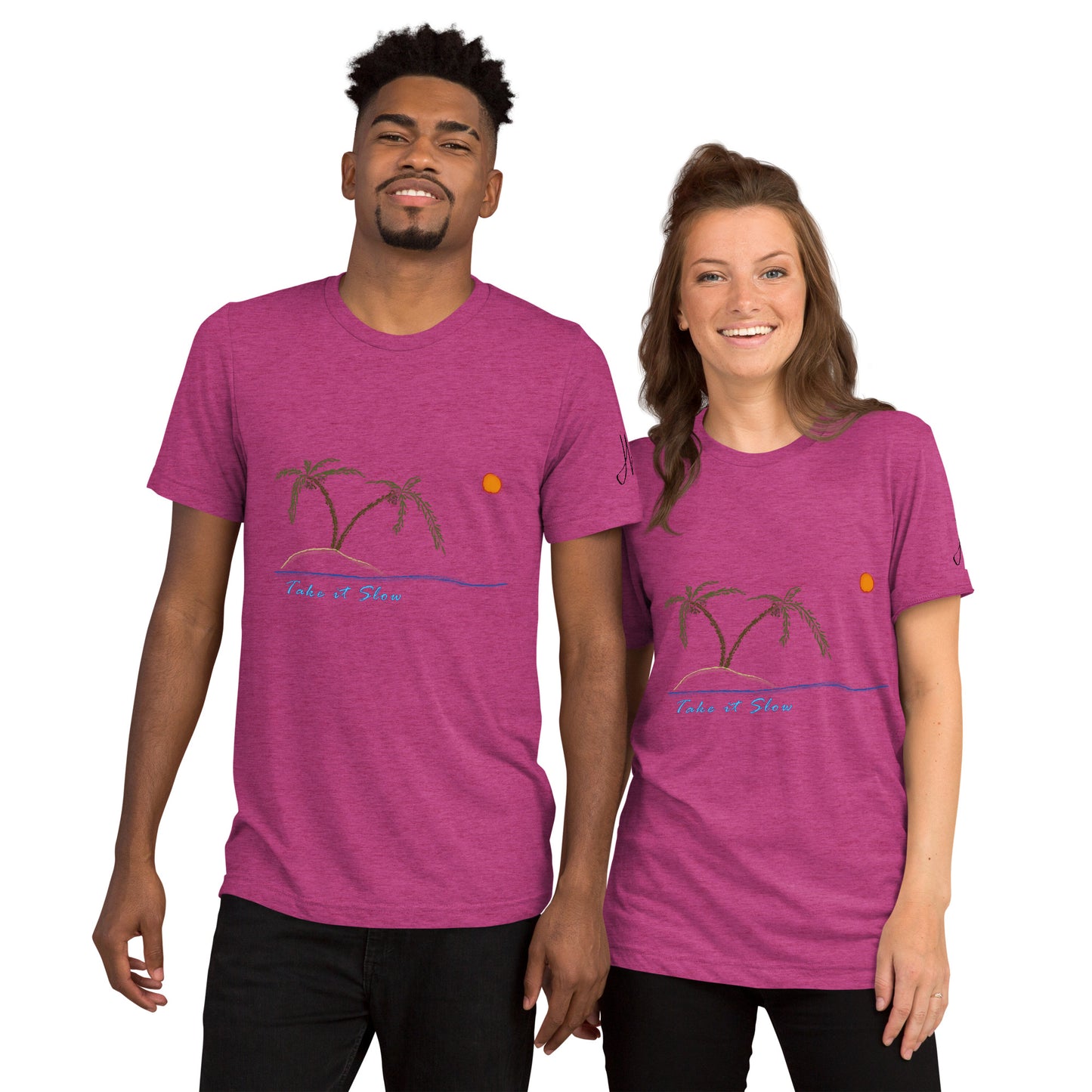 Take it Slow Colors - Short sleeve t-shirt