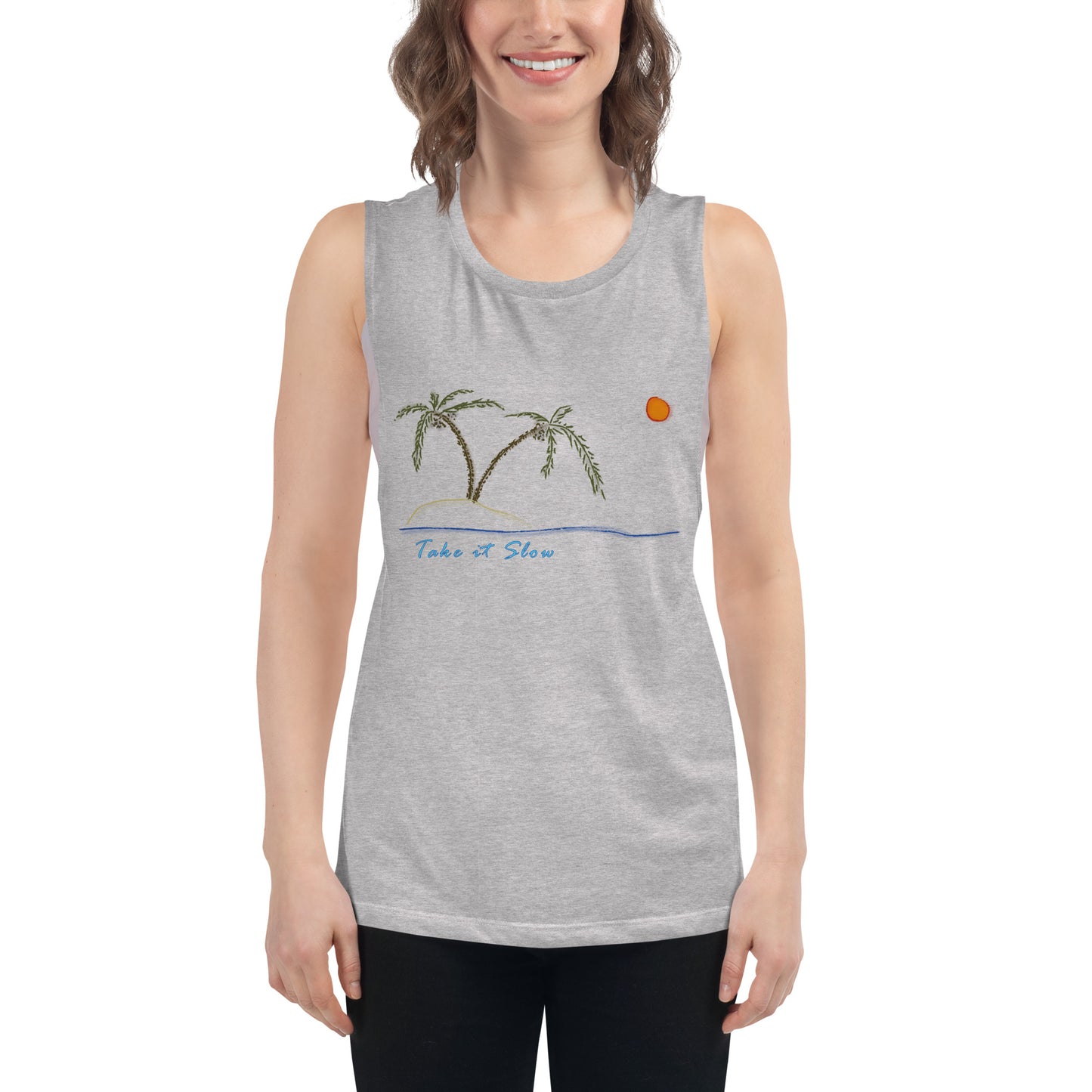 Take it Slow Colors Ladies’ Muscle Tank