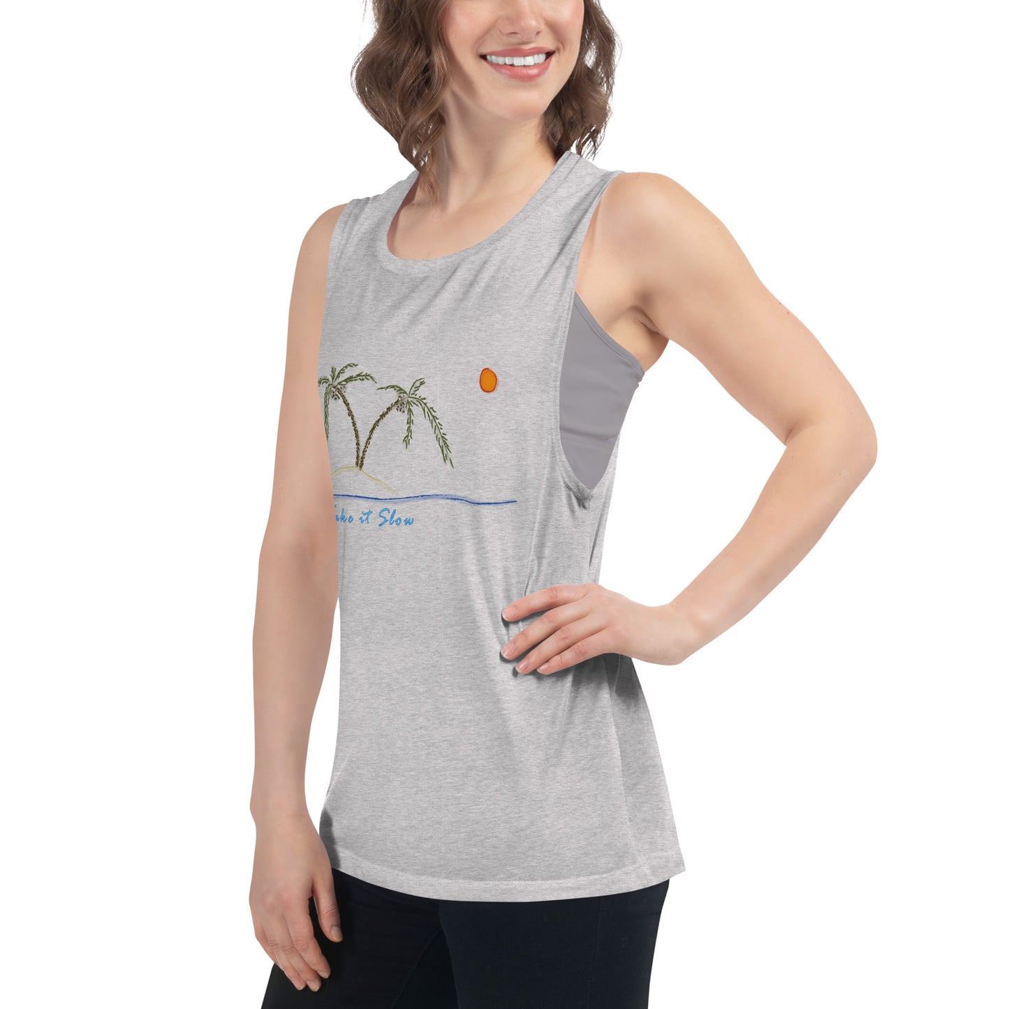 Take it Slow Colors Ladies’ Muscle Tank