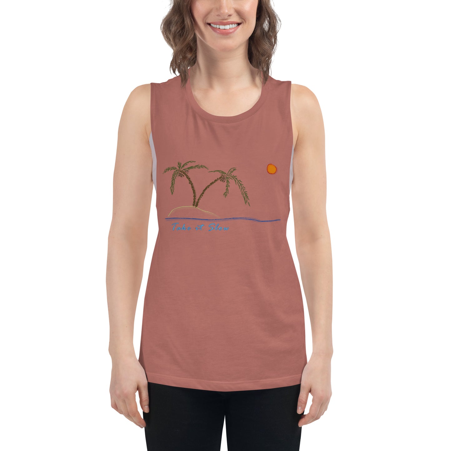 Take it Slow Colors Ladies’ Muscle Tank