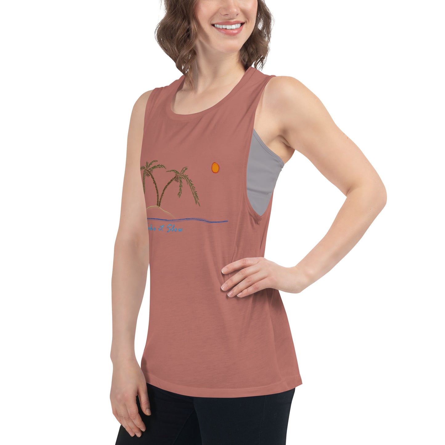 Take it Slow Colors Ladies’ Muscle Tank