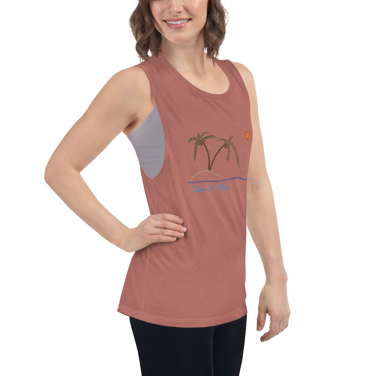 Take it Slow Colors Ladies’ Muscle Tank