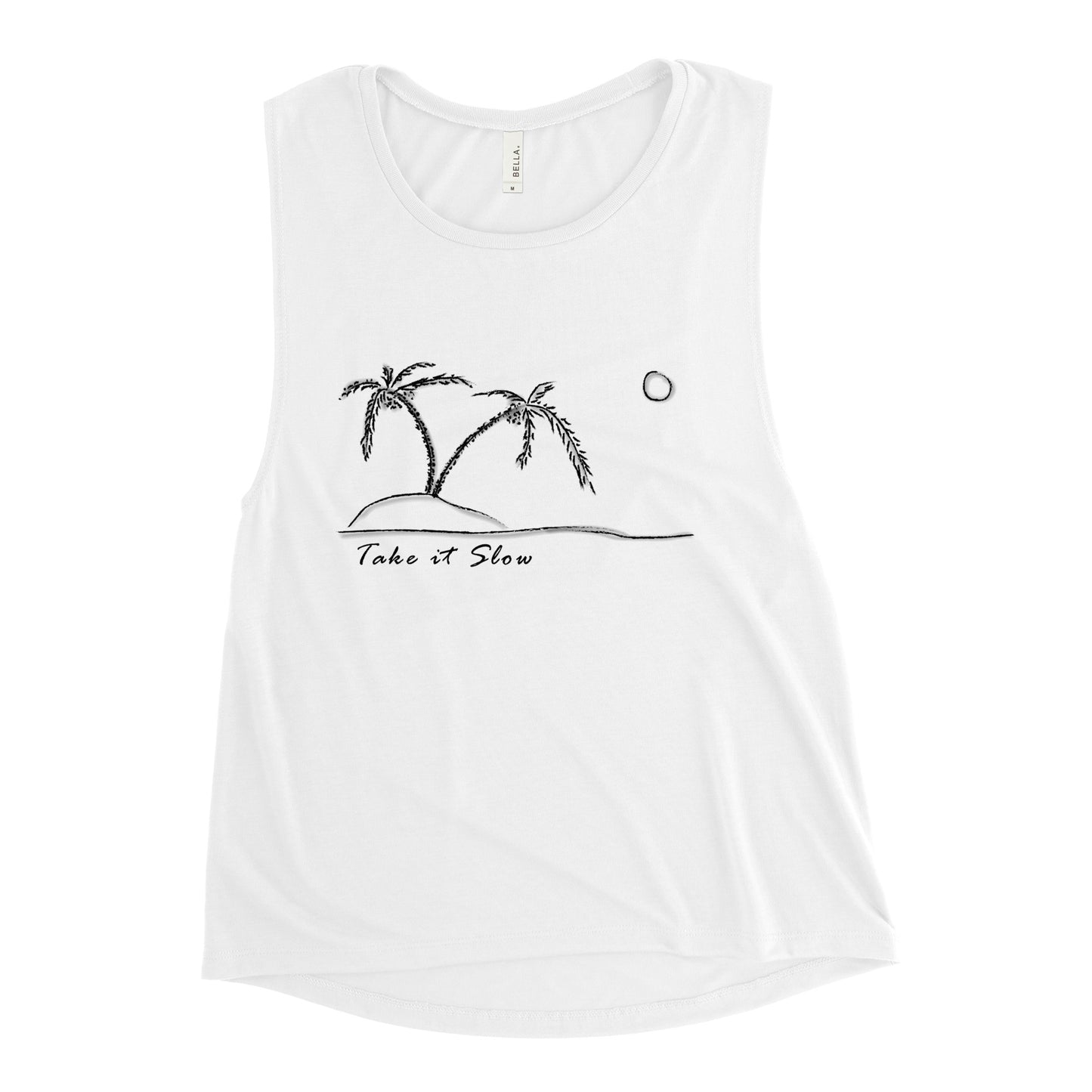 Take it Slow Dark Ladies’ Muscle Tank