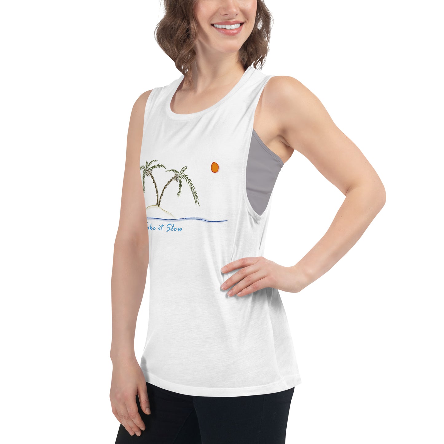 Take it Slow Colors Ladies’ Muscle Tank