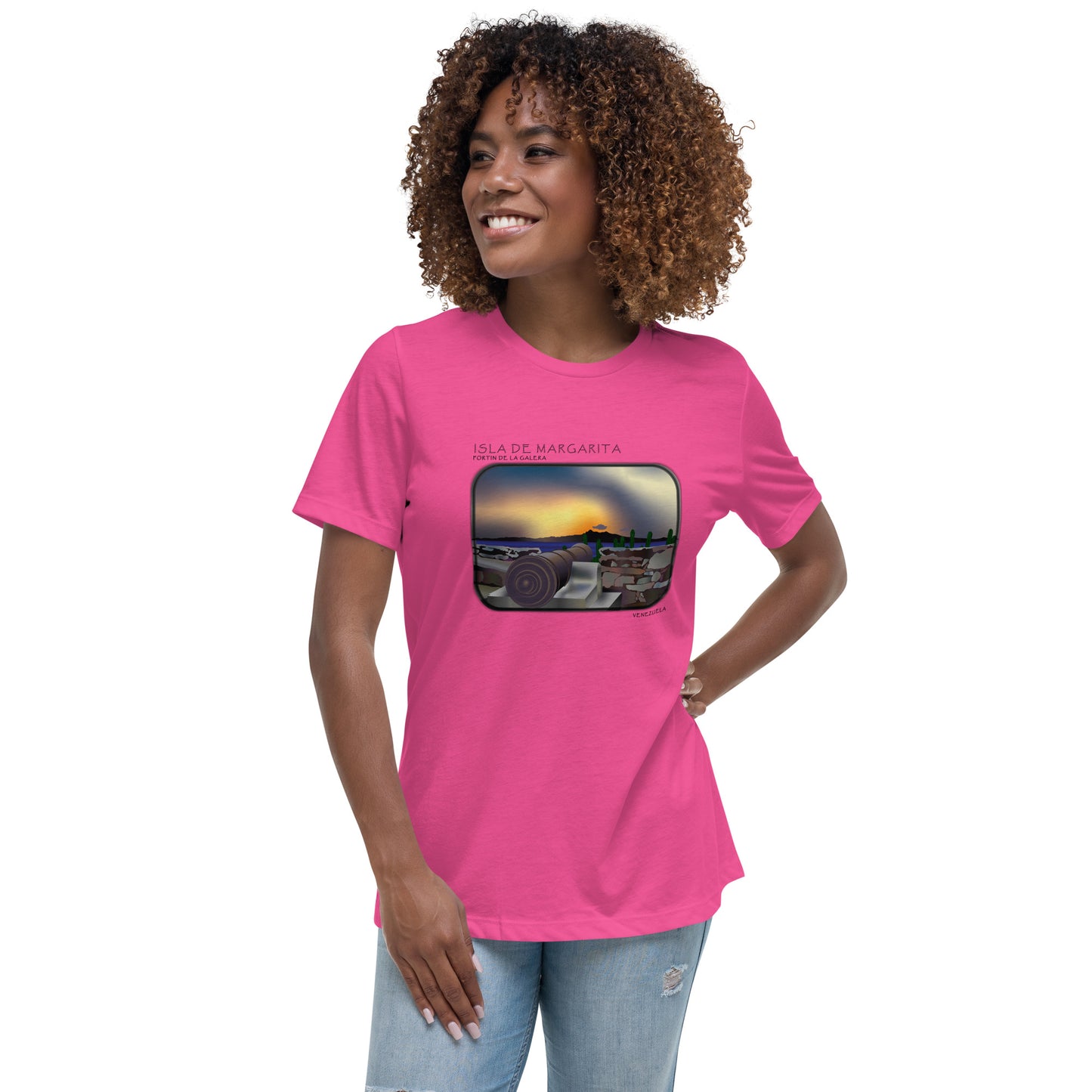 Isla de Margarita Fortin de la Galera Women's Relaxed T-Shirt
