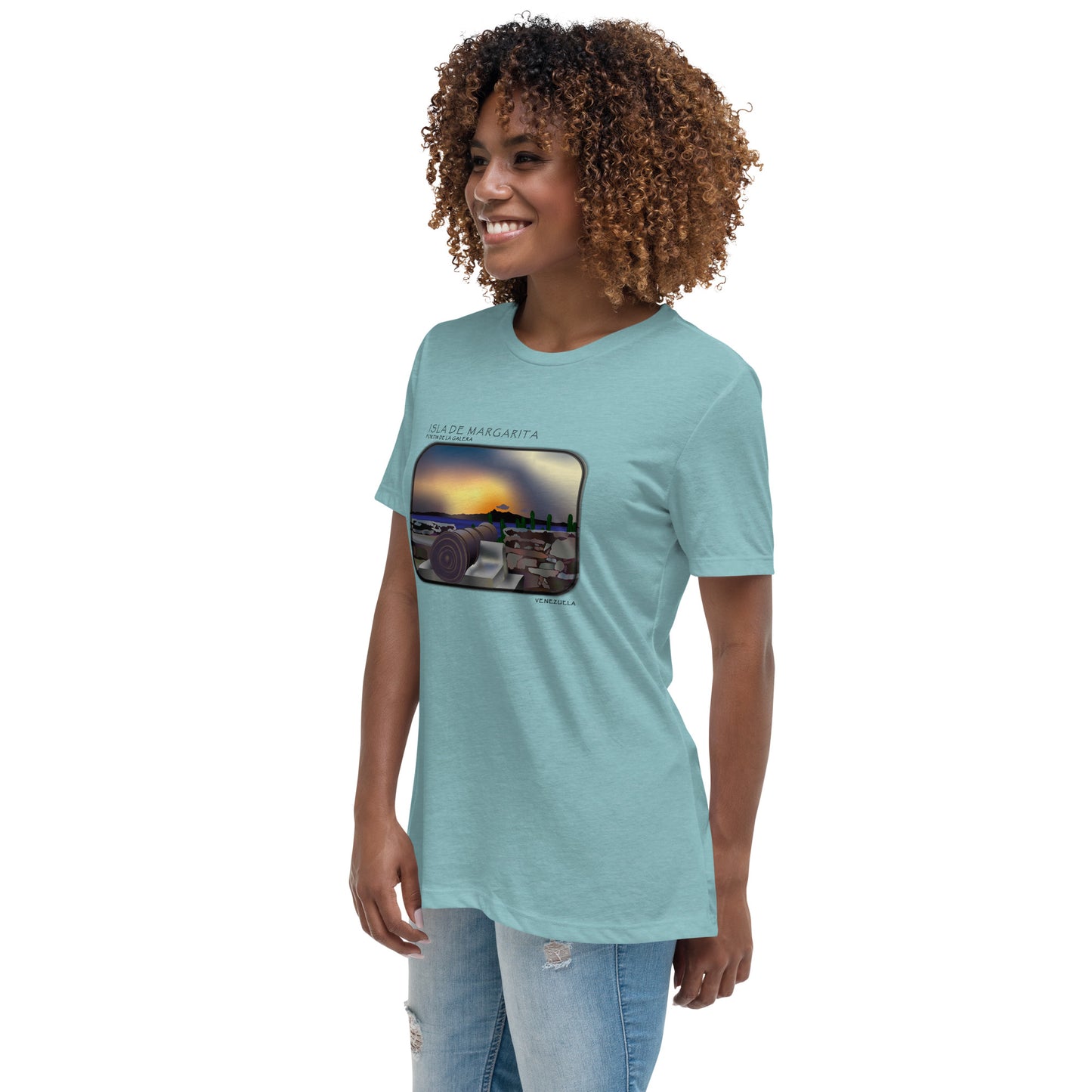 Isla de Margarita Fortin de la Galera Women's Relaxed T-Shirt