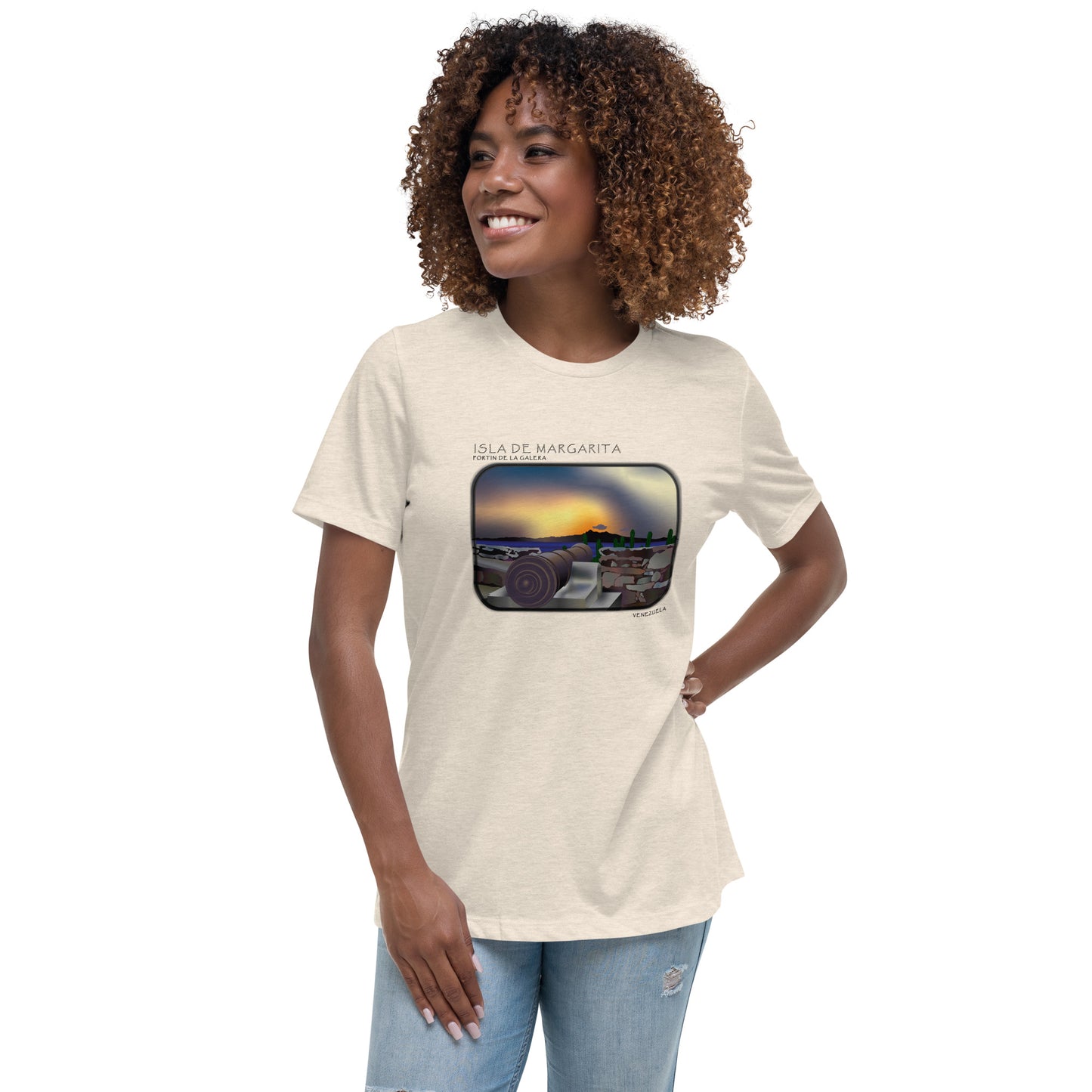Isla de Margarita Fortin de la Galera Women's Relaxed T-Shirt