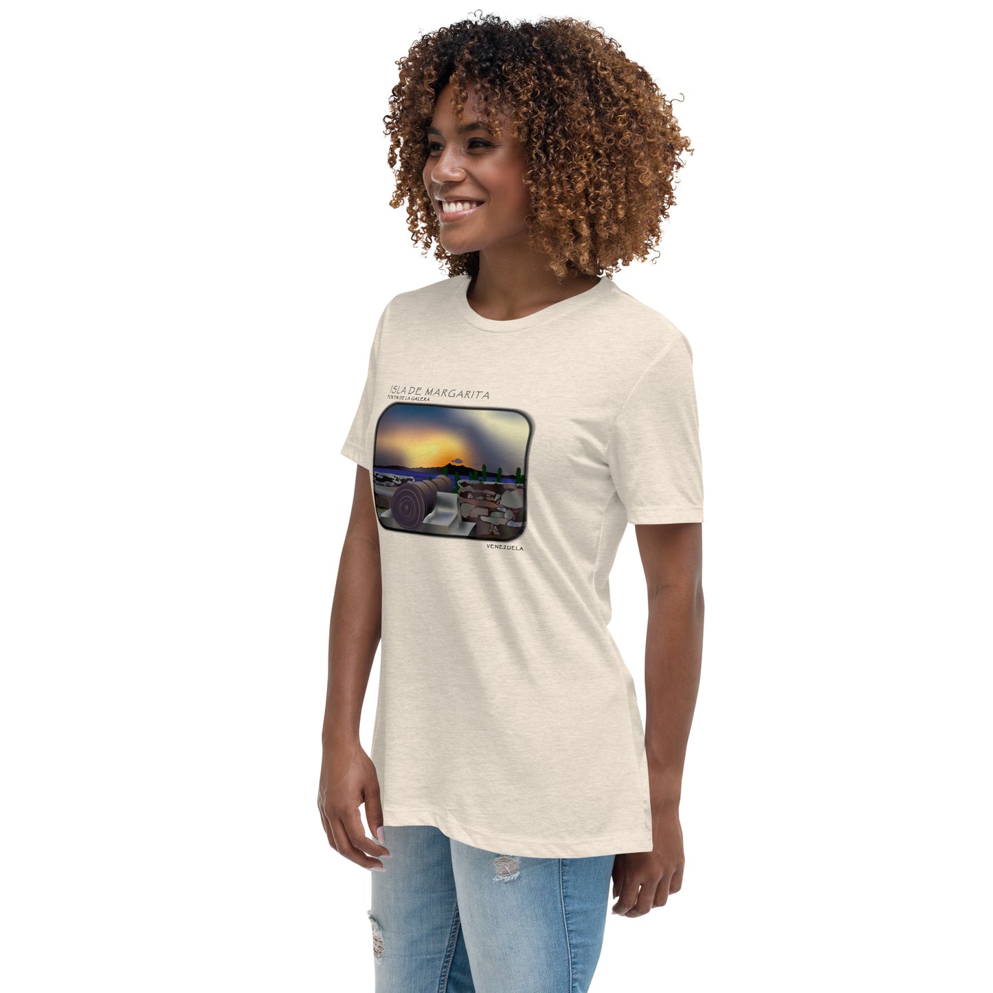 Isla de Margarita Fortin de la Galera Women's Relaxed T-Shirt