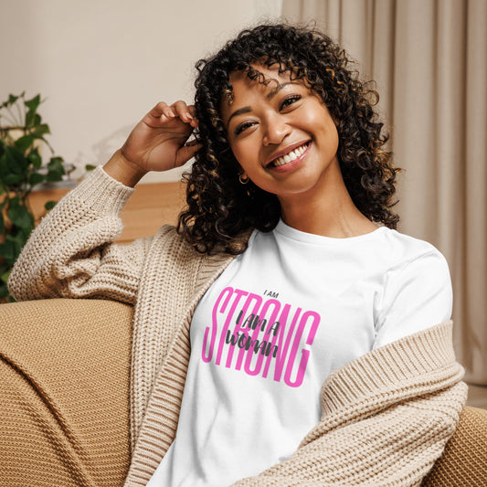 Loose T-shirt for strong women
