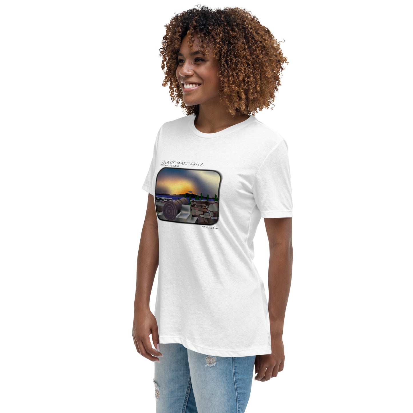 Isla de Margarita Fortin de la Galera Women's Relaxed T-Shirt